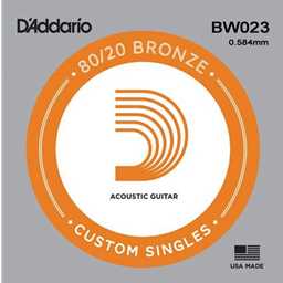 Daddario .023 Bronze Wound Guitar String