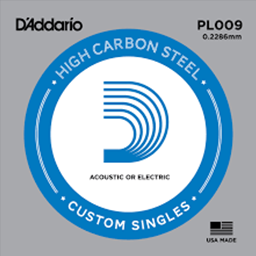 Daddario PL009 .009 Plain Steel Guitar String