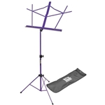 On Stage Purple Two Section Wire Music Stand with Bag