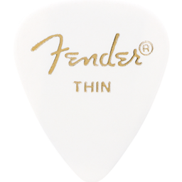 Fender 351 Shape Premium Celluloid Picks Thin White 12 Pack