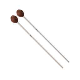 Vic Firth Corpsmaster Multi-Application Series Medium Rubber Core Yarn Marimba Mallets - Brown