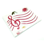 Music Treasures Red G-Clef Paper Notecards 8 pack