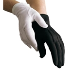 Dinkles Black Cotton Gloves Small