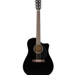 Fender 0970113006 CD60SCE Classic Dreadnought Design Acoustic Electric Guitar - Black