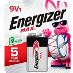 Energizer Max 9 Volt Battery SIngle Pack