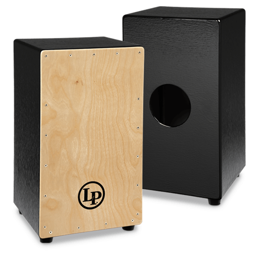 Latin Percussion Black Box Wire Cajon with Natural Faceplate