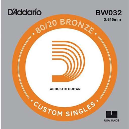 Daddario BW032 .032 Bronze Wound Guitar String