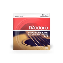 Daddario EJ17 Medium Phosphor Bronze Acoustic Guitar Strings