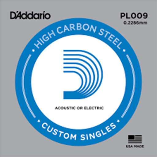 Daddario PL009 .009 Plain Steel Guitar String