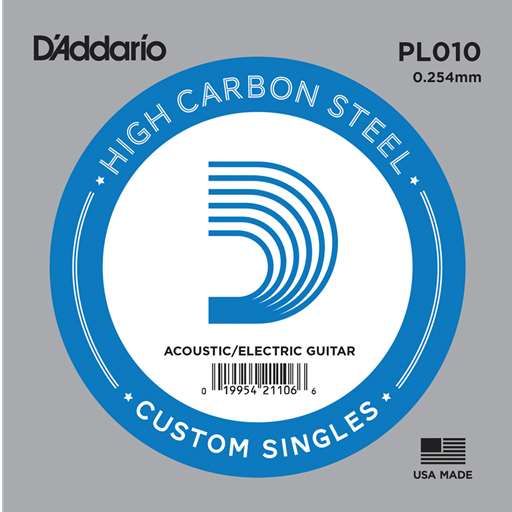 Daddario PL010 .010 Plain Steel Guitar String