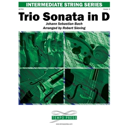 Tempo Press Bach J S Sieving R  Trio Sonata in D - String Orchestra