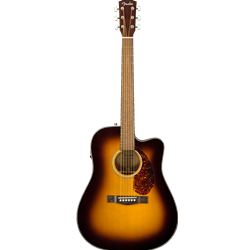 Fender 0970213332 CD140SCE Classic Dreagnought Design Acoustic/Electric Guitar w/Case - Sunburst