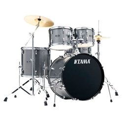 Tama Stagestar 5 Piece Drum Kit with Cymbals- Cosmic Silver Sparkle