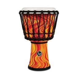 Latin Percussion LP1607OM LP 7" Rope Tuned Circle Djembe - Orange Marble