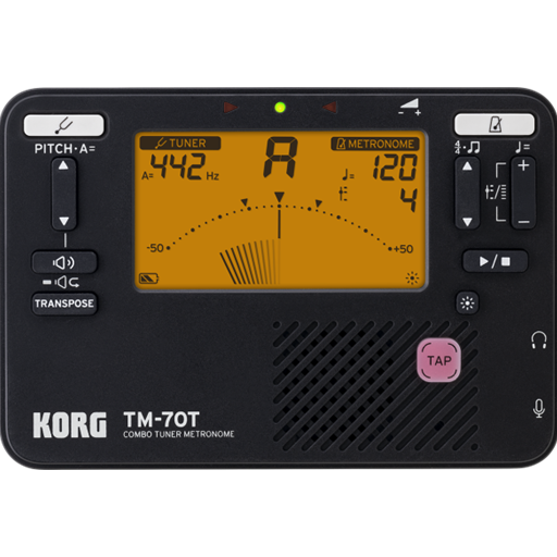 Korg TM70TBK Black Combo Tuner Metronome