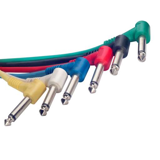 Stagg SPC015LE 6" patch cable - pack of 6 various colors