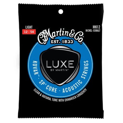 Martin MK12 Luxe Kovar SP Core Nickel Cobalt Light 12-54 Gauge Acoustic Guitar String Set