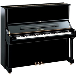 Yamaha U3 Professional Collection Series 52" Acoustic Upright Piano With Bench, Polished Ebony