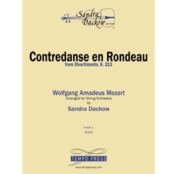 Tempo Press Mozart Dackow S  Contredanse En Rondeau - String Orchestra